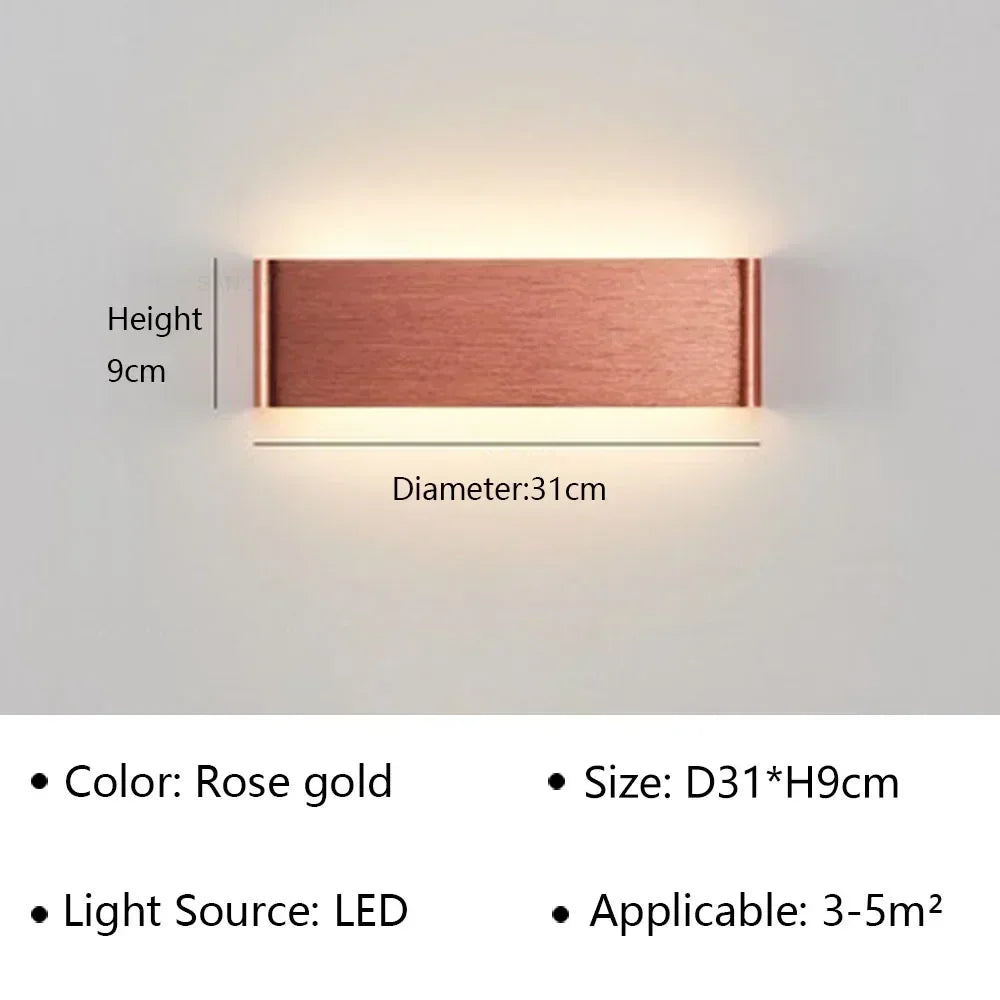 Skanto | LumiEra Moderne LED Vegglampe | Stilrent Design | Varme Hvite Lys for Soverom, Gang & Bad