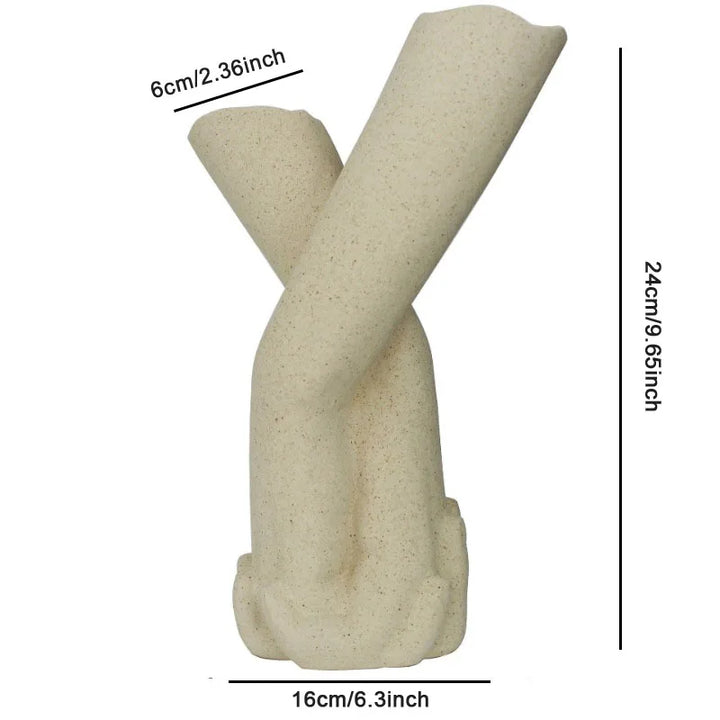 Lovers' Hands Keramisk Vase | Skanto