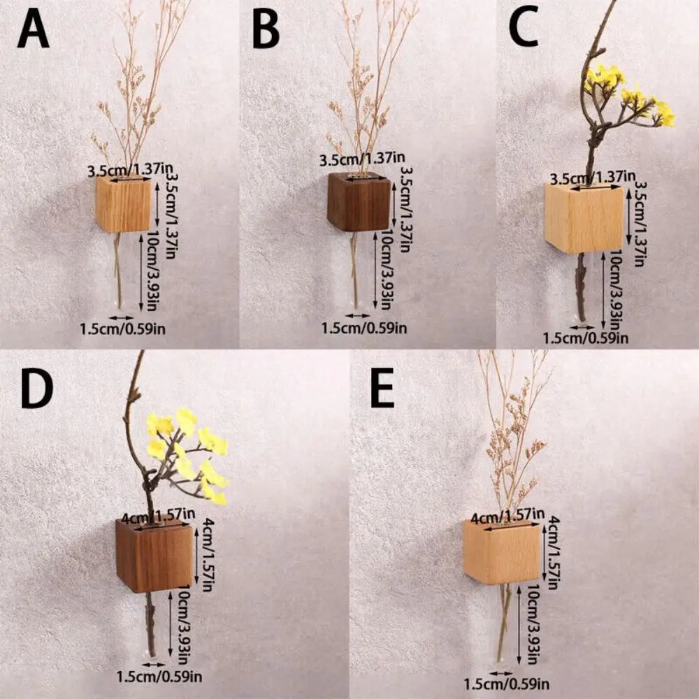 Skanto | Magnetisk Blomsterrør Vase av Tre
