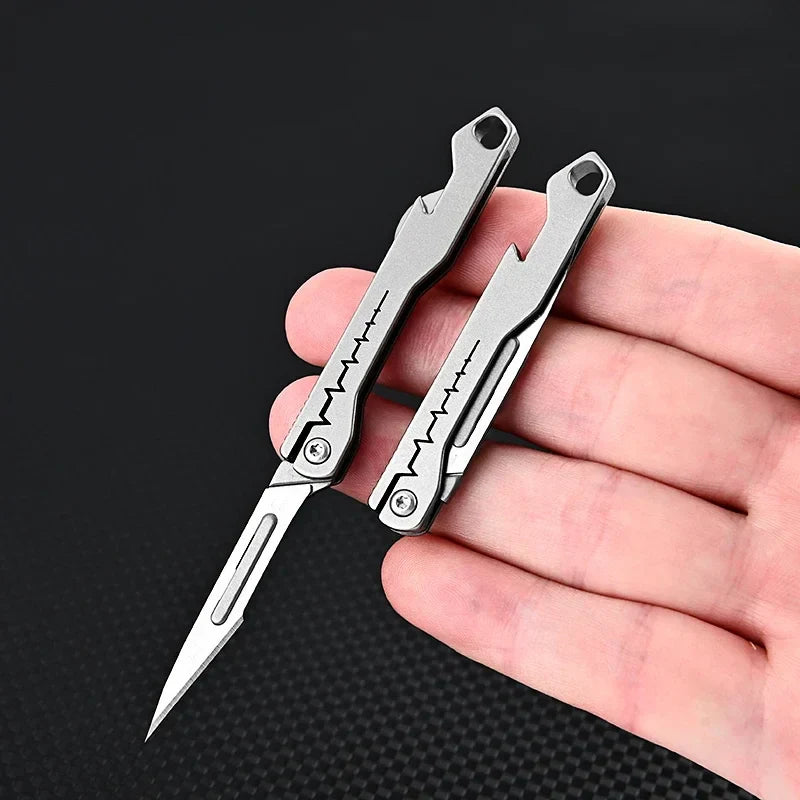 Titanium All-Purpose Foldable Sharp Cutter Knife | Skanto