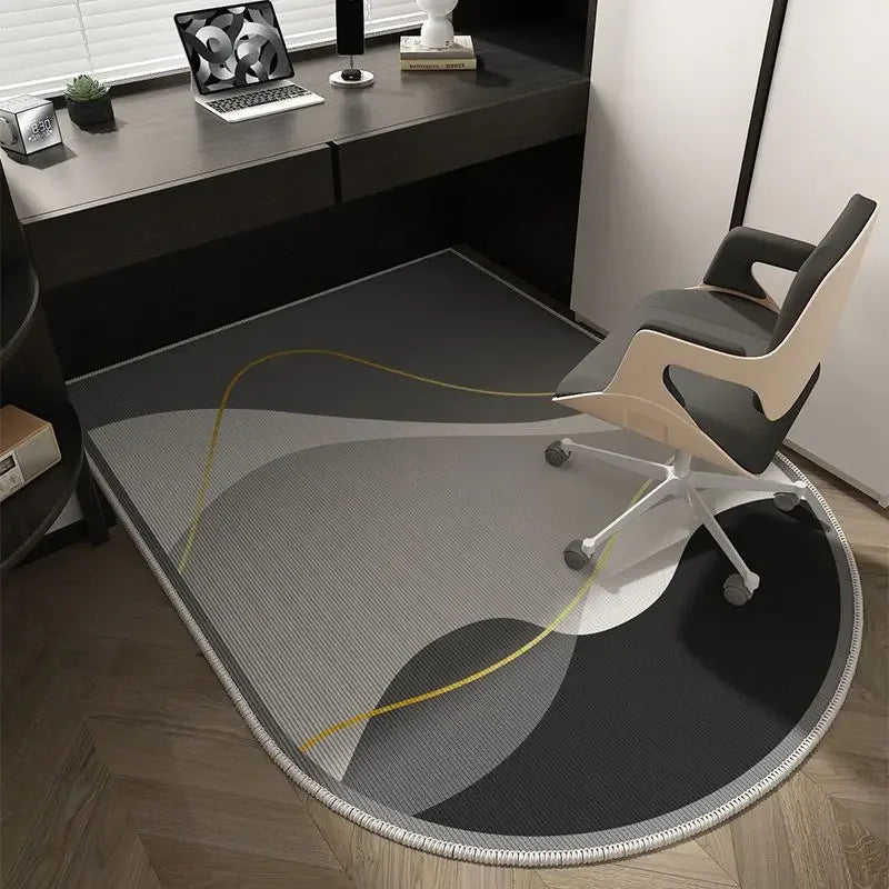 Skanto | Winnie Geometrisk Kontorstolmatte – Myk Vaskbar Non-Slip Design