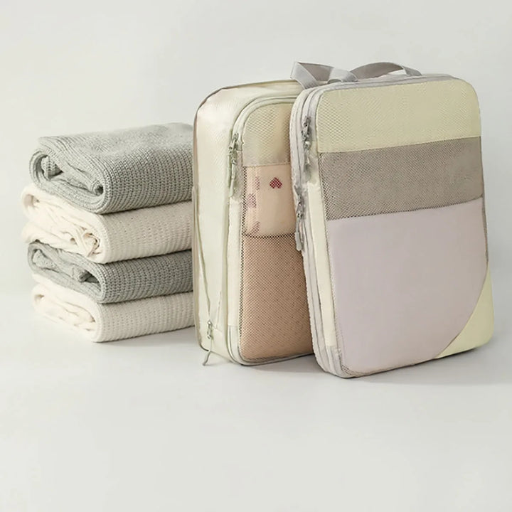 Skanto | PackNest Kompresjons Organizer Set | 5-delt | Plassbesparende & Vannavvisende | Ideell for reise & hverdagsbruk