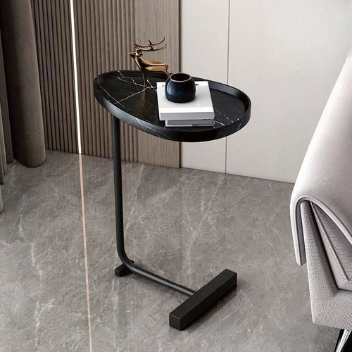 Skanto | C-formet mobil sidebord ideelt for sofa eller seng