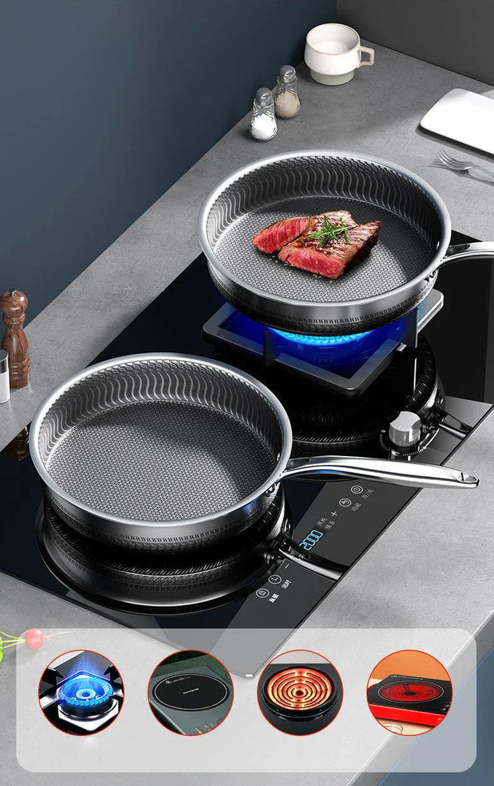 SmartSlick - Antibakteriell olje-besparende stekepanne med non-stick belegg Skanto