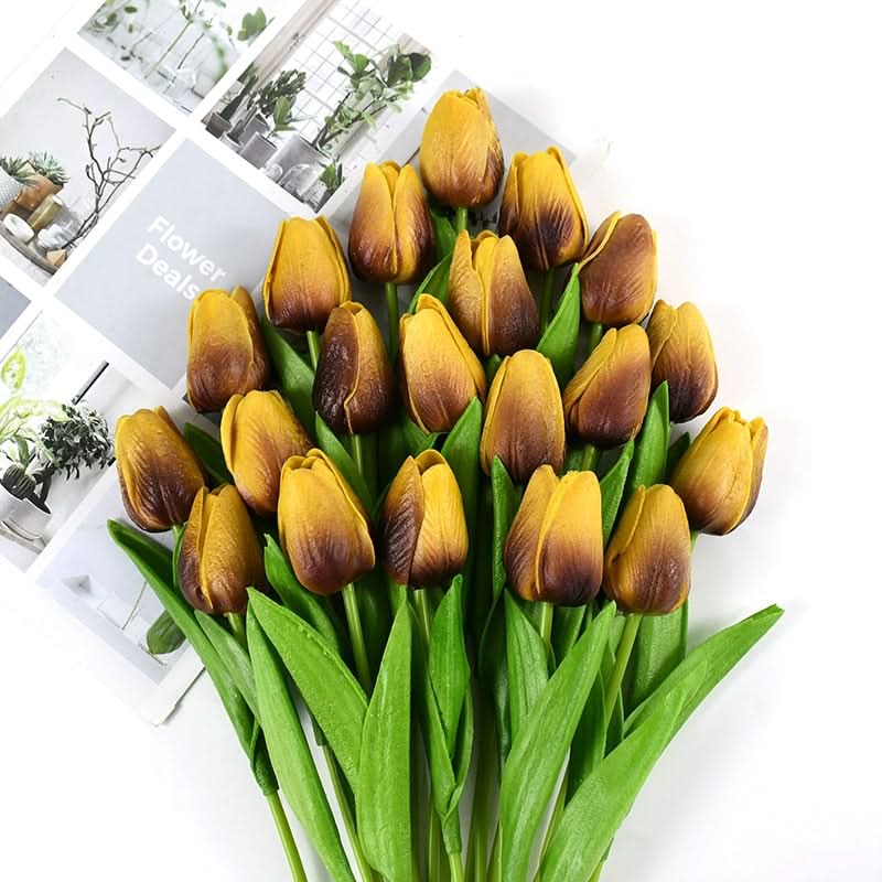 Skanto | Kunstig Tulipanbukett med Realistiske Livaktige Blomster