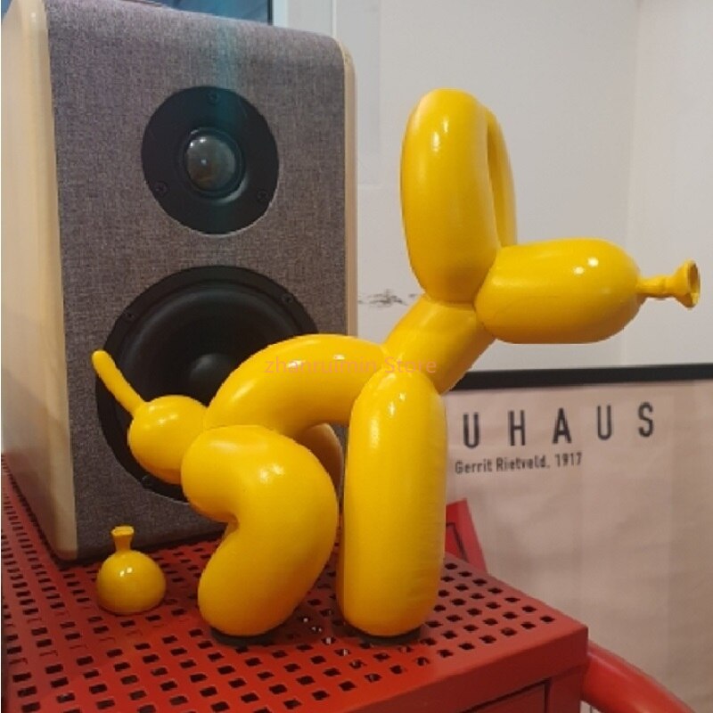 Skanto | Balloondog Skulptur, Ballongkunst Statues, Mini Samleobjekt, Hjemmedekor, Harpiksfigur, Skrivebordsaccessoirer, Romdekorasjon