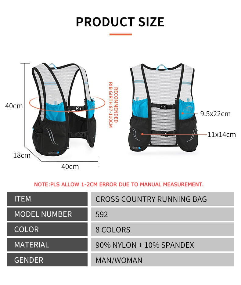 Skanto | Hike Racer Pustende Vest Løpe Ryggsekk