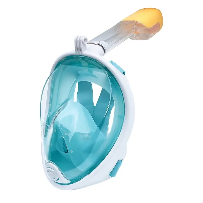 Skanto | Full Face Tørr Snorkel Dykker Maske for Svømming og Snorkling