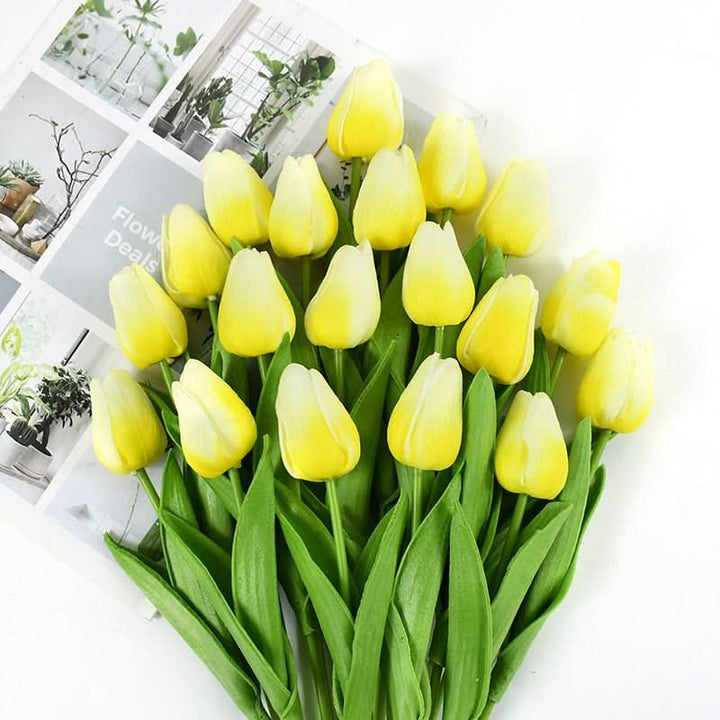 Skanto | Kunstig Tulipanbukett med Realistiske Livaktige Blomster