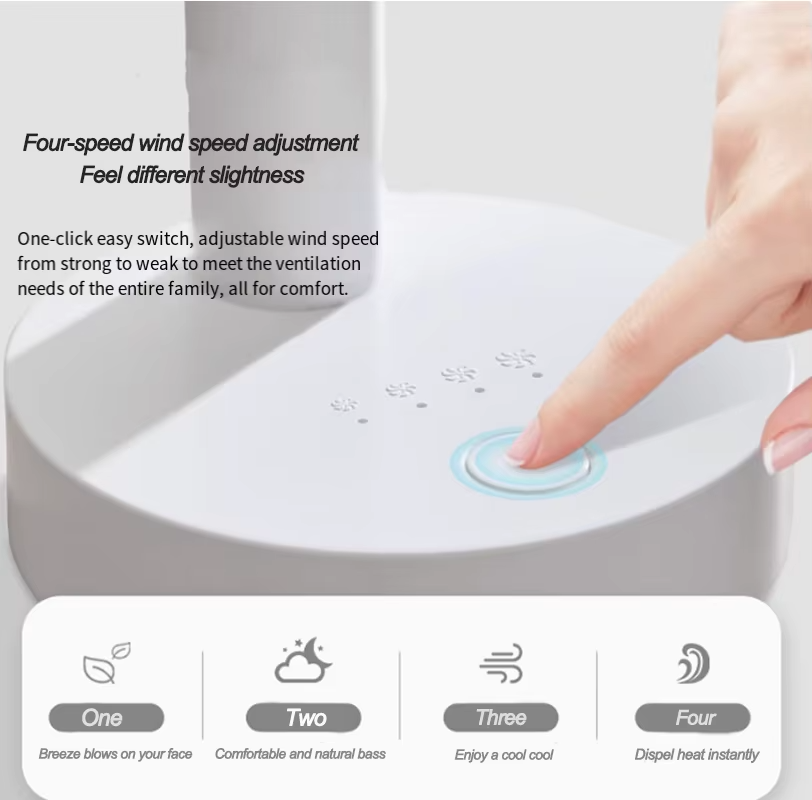 Skanto | USB Skrivebord Oscillerende Vifte med Justerbart Hode og Kraftig Luftstrøm