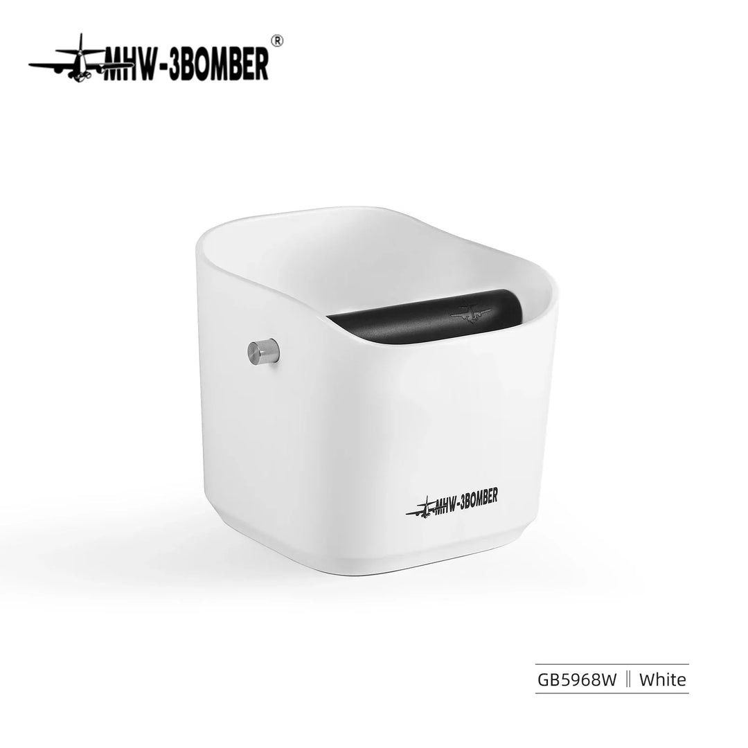 Skanto | 0.9–1.2 l Espresso knock box, avtakbar knock bar og sklisikker base, firkantet kafferester avfall, barista desktop tilbehør