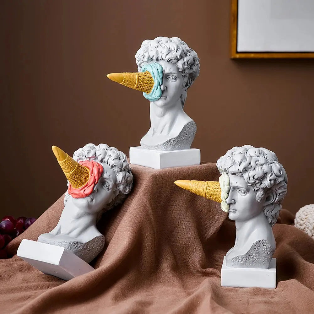 Skanto | David Statue Iskremutgave: Gourmet og Elegant Kunst