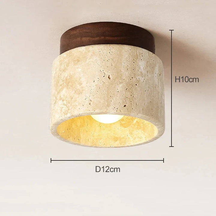Skanto | Wabi Sabi Gult Marmor Taklampe
