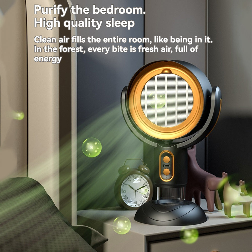 Norvo | SmokeAway Venti – Bærbar Luftrenser Vifte med Ion Teknologi og USB Lader