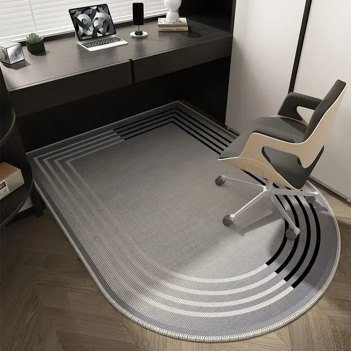 Skanto | Winnie Geometrisk Kontorstolmatte – Myk Vaskbar Non-Slip Design