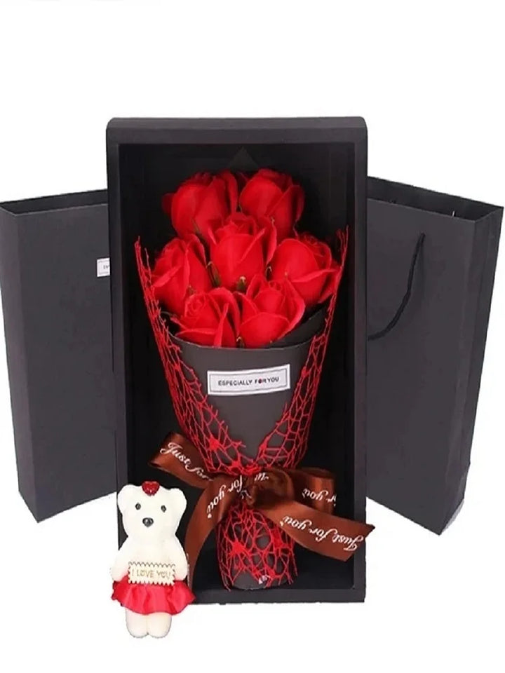 7 Roses Såpe Bukett Gaveeske Skanto