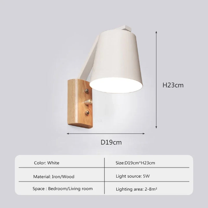 WoodGlow Light – LED Vegglampe for Soverom Skanto