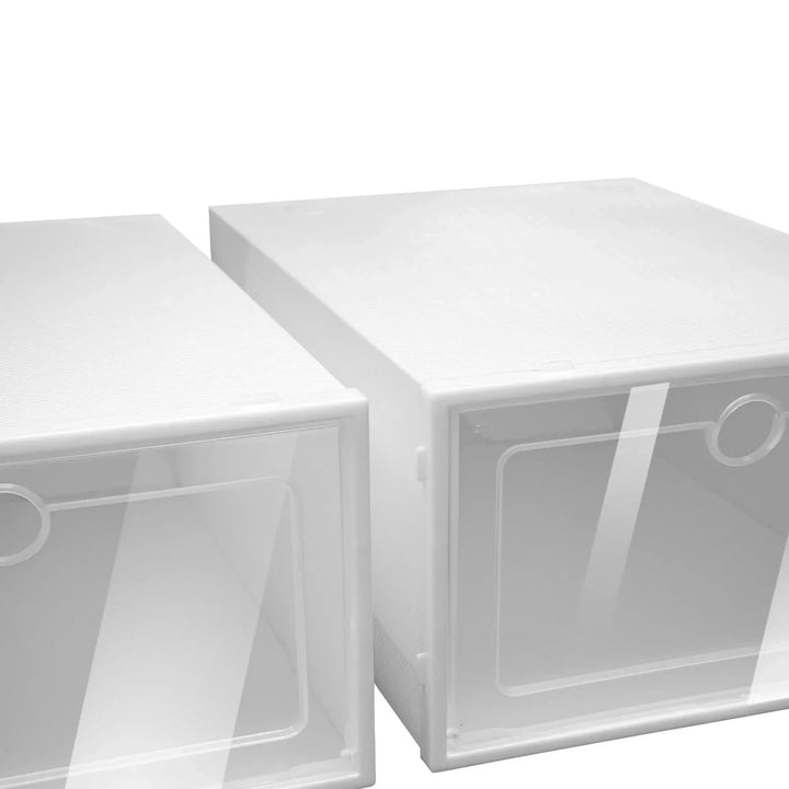 Skanto | SKOBOX LAGERSETT – 24 stable og gjennomsiktige skoesker for plassbesparende organisering og klar oversikt
