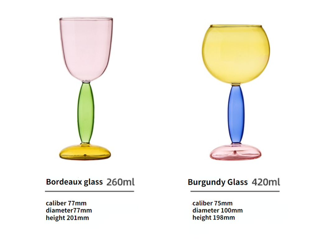 Skanto | Borosilicate 3-Farge Glass - Vin Glass