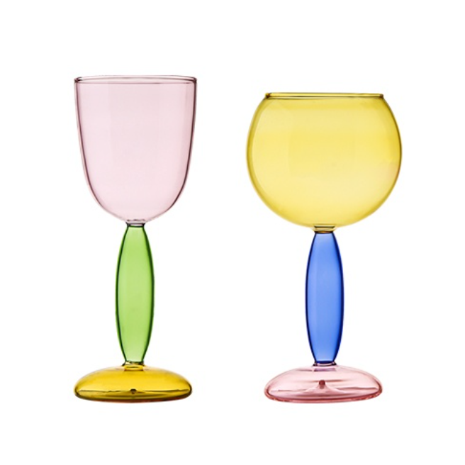 Skanto | Borosilicate 3-Farge Glass - Vin Glass