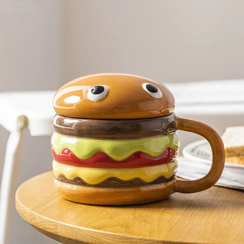 Skanto | Deilig Hamburger-Formet Keramisk Hamburger Kopp
