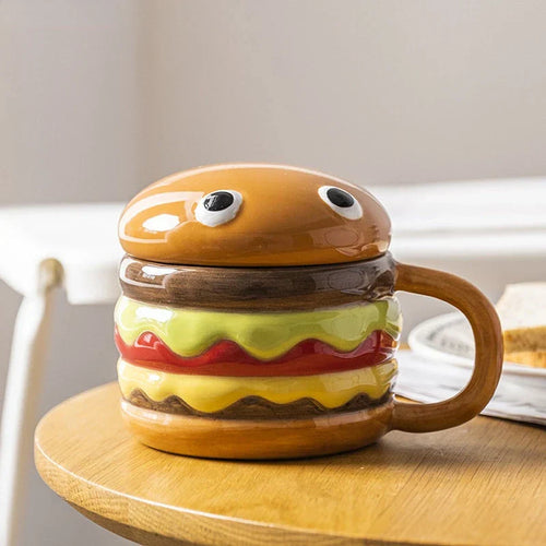 Skanto | Deilig Hamburger-Formet Keramisk Hamburger Kopp