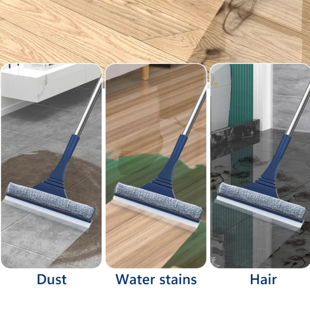 Skanto | FensterFlex 2-i-1 Vindusrenser | Justerbart teleskophåndtak | Klut og microfibermopp | For vinduer, glass og rammer