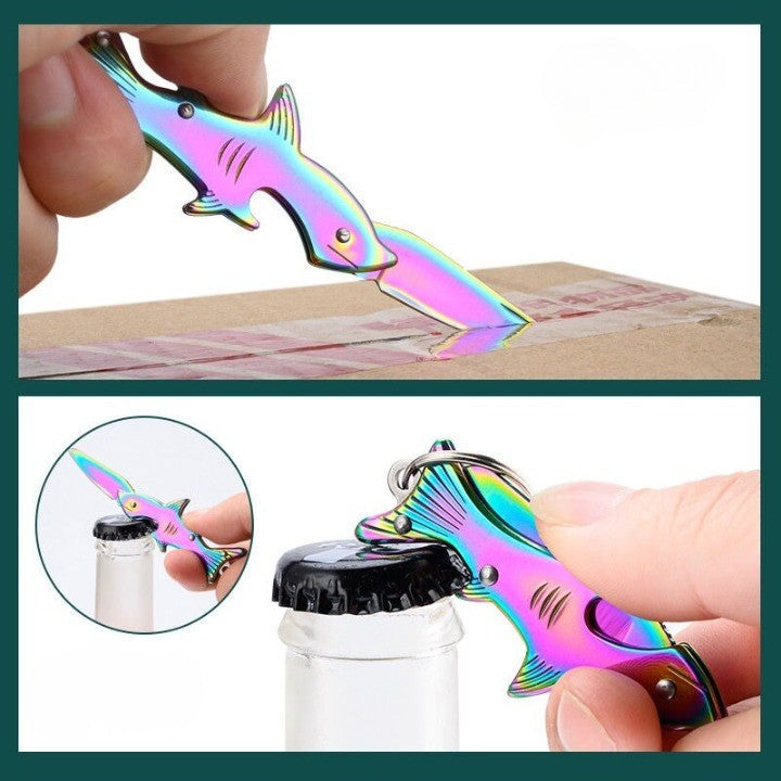 Norvo | Skarpe Hai Multifunksjonell Tannpirkerkniv Nøkkelring