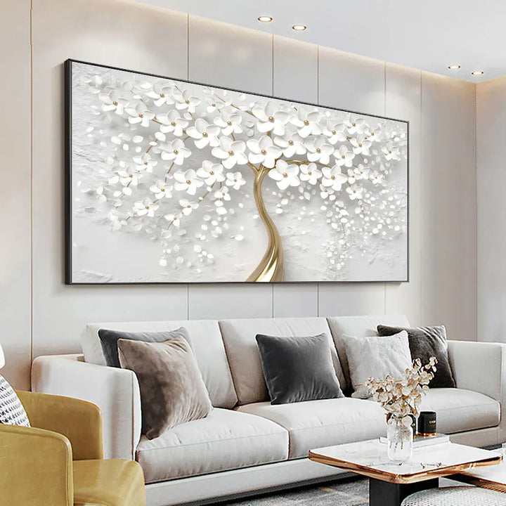 Abstract Floral Large Flower Petal Wood Wall Art Fine Art Canvas Prints Picture For Living Room Bedroom Lounge Art Decor | Skanto