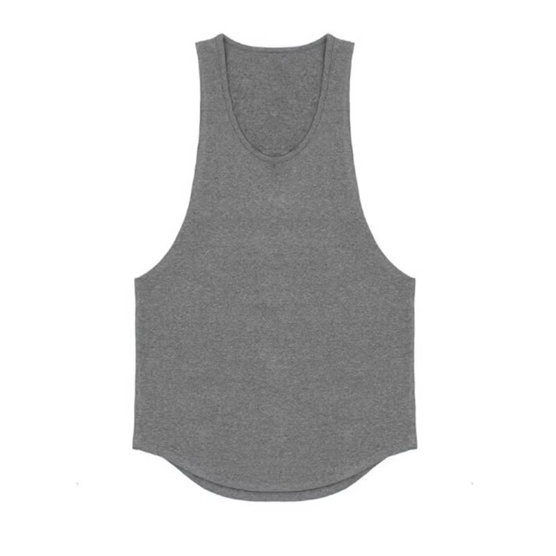 Skanto | Herres Bomull Pustende Ermeløs Trenings Tank Top