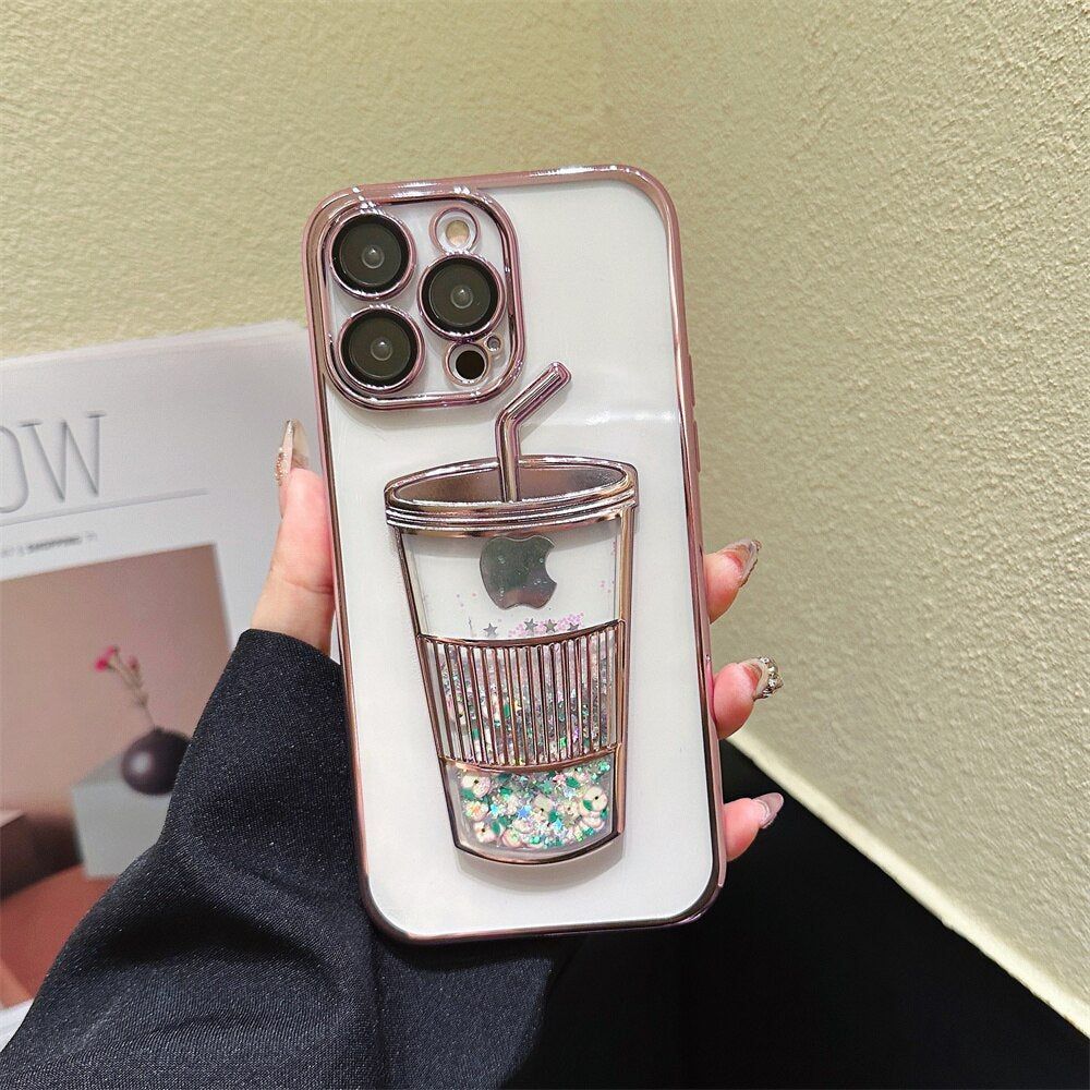 Skanto | Glitter Star Drikkekopp iPhone Cover