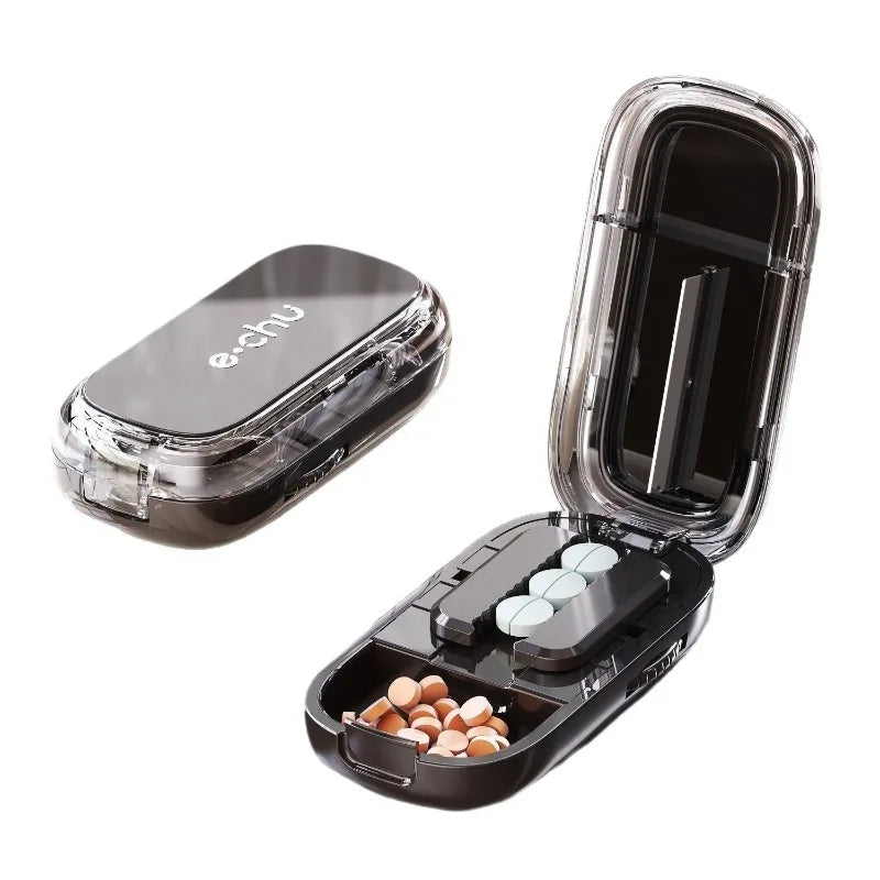 Pocket Size Dustproof Pill Cutter Organizer | Skanto