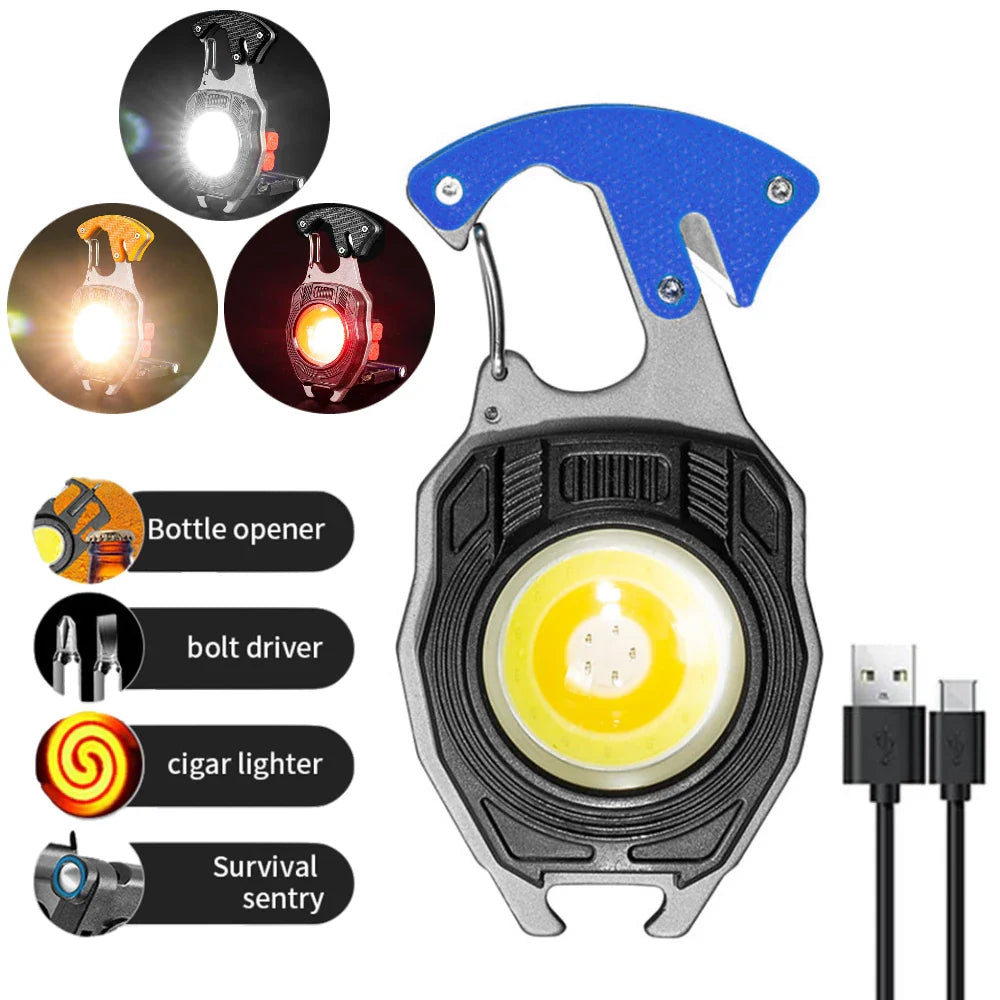 Skanto | Multifunksjonell Nøkkelring LED Lampe