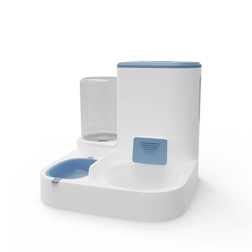 Norvo | Feedipet Mat & Vann Dispenser for Katter & Hunder | Automatisk Fylling | 2-i-1 Skålsett