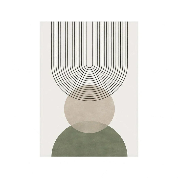 Sage Green Beige Minimalist Abstract Botanical Wall Art Fine Art Canvas Prints Pictures For Living Room Dining Room Nordic Home Deco | Skanto