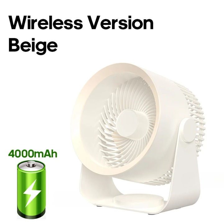 Skanto | Multifunksjonell Elektrisk Vifte Sirkulator med 4000mAh Batteri – AirFlex