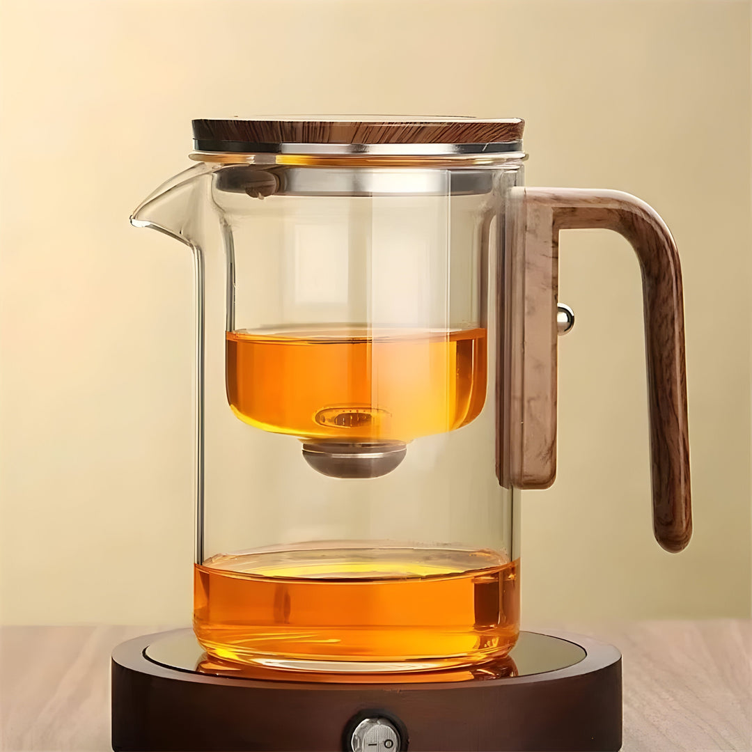 TranquilSip Tekanne – Glass-tekanne med magnetisk lukking