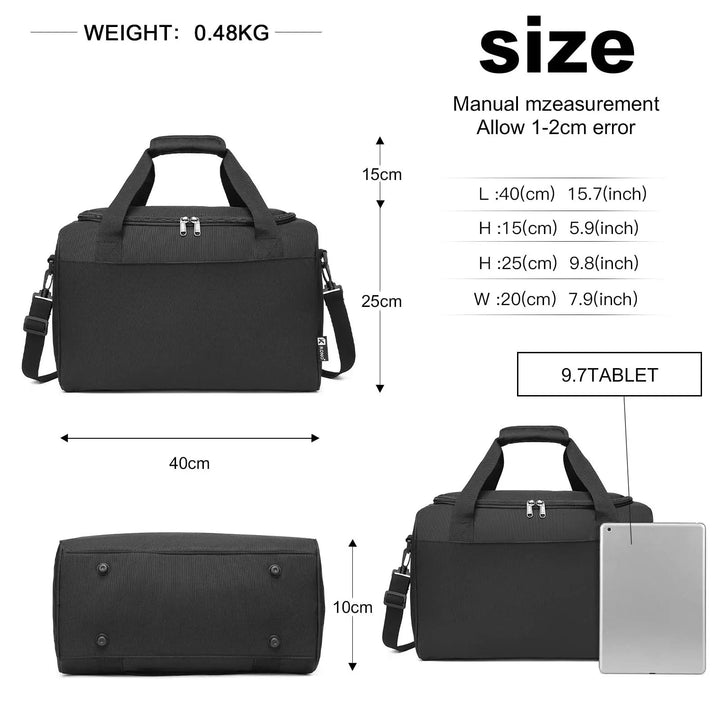 Skanto | KONO REISEVESKE – Håndbagasje 40x20x25 cm for flyvninger – Kompatibel med Ryanair og andre flyselskaper