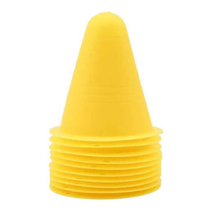 Skanto | 10-Pack Treningskjegler for Skøyting, Fotball, Amerikansk Fotball og Sportsøvelser
