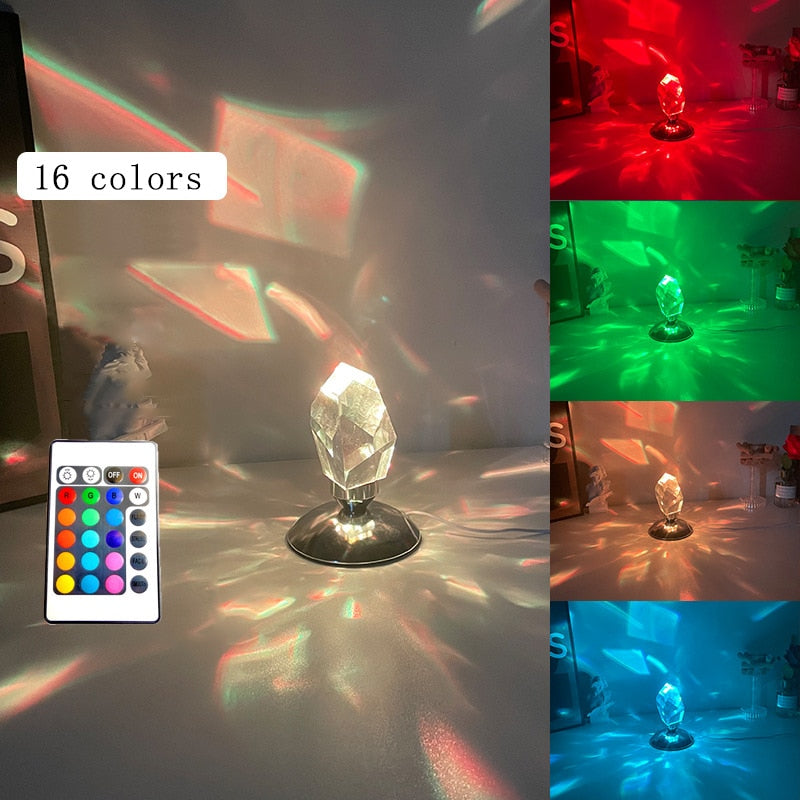 Skanto | Lys Skygge Kunstig Diamant Lampe