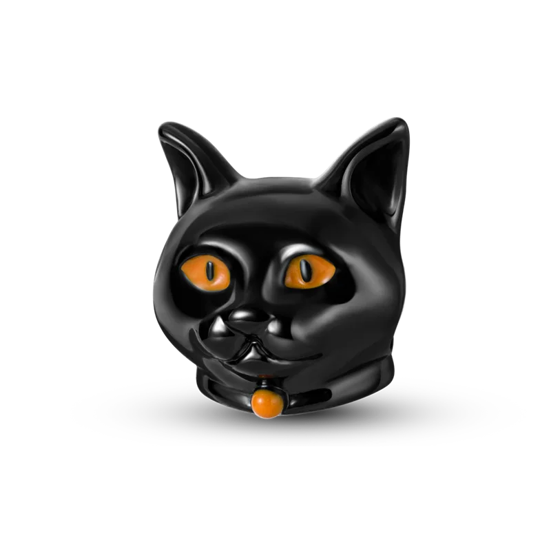 Skanto | 925 Sølv Gylden Leopard Charms Perler Fargerik Kameleon Nesehorn Løve Skarabé Katt Anheng Kompatibel med Original Pandora Armbånd Smykker