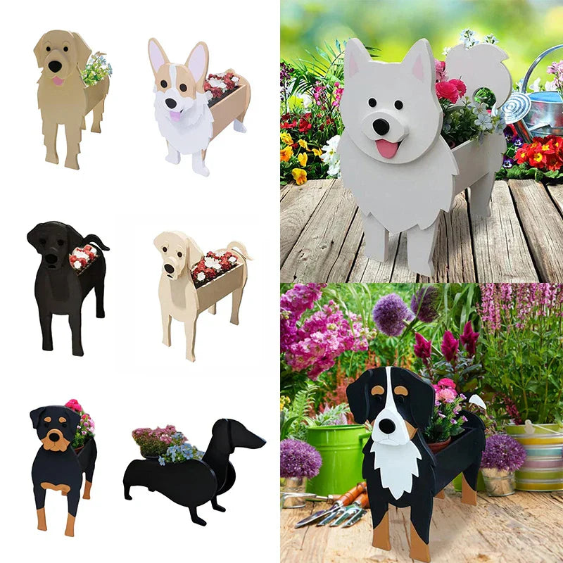 Skanto | Blomsterpotte - Pawsome - Hund Plantebeholder - Ulike Raser