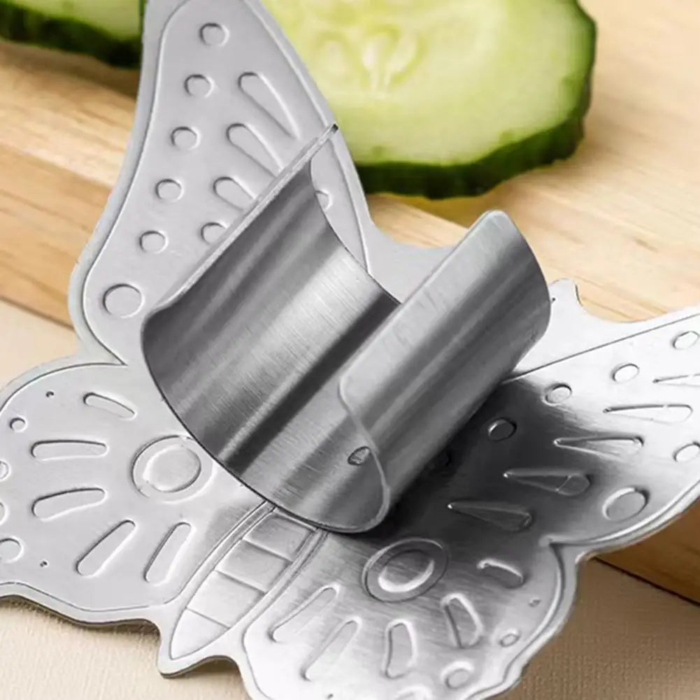 Skanto | Butterfly Rustfritt Stål Justerbart Knivbeskyttelse Fingerbeskytter