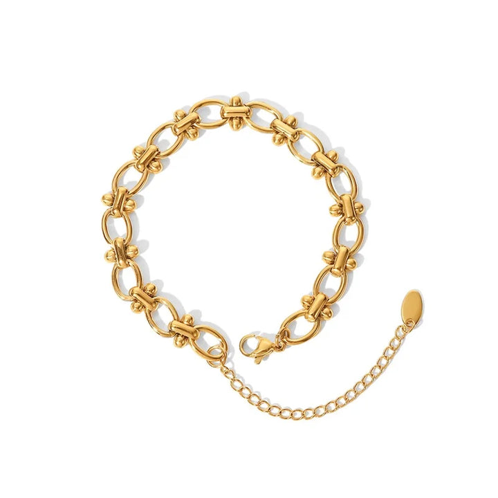 Skanto | Delikat Oval Aksetert Armbånd
