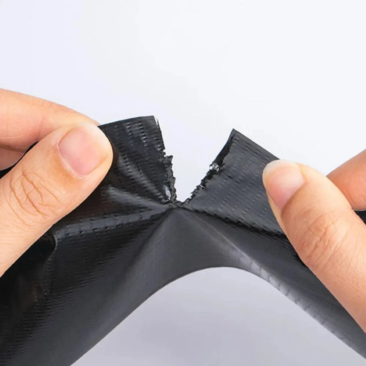 Skanto | LederFixx Selvklebende Lappebånd for Lærreparasjon | PU Materiale | Vanntett & Kutbar | 5 cm × 5/10/20 m & 10 cm × 10 m | Svart