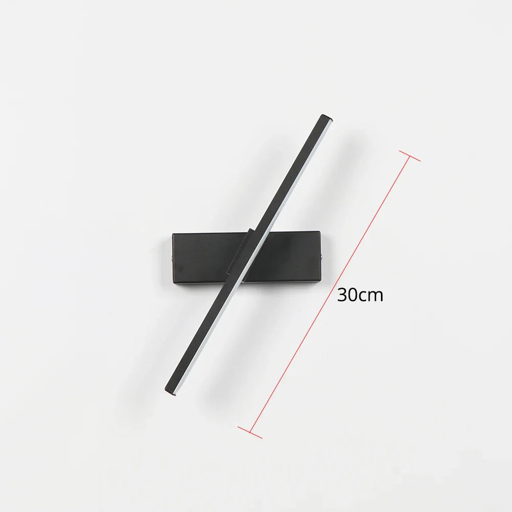 Skanto | AuroLite Justerbar LED Vegglampe | 330° Svingbar | Moderne Design for Soverom & Stue | Aluminium