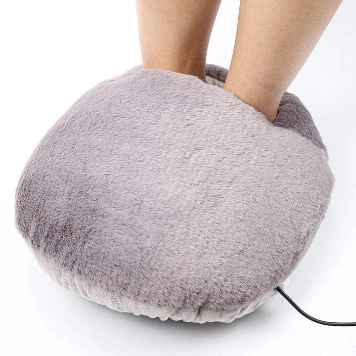 Fluffy oppvarmede fotvarmere | Koselig oppvarmet fotpute | Skanto