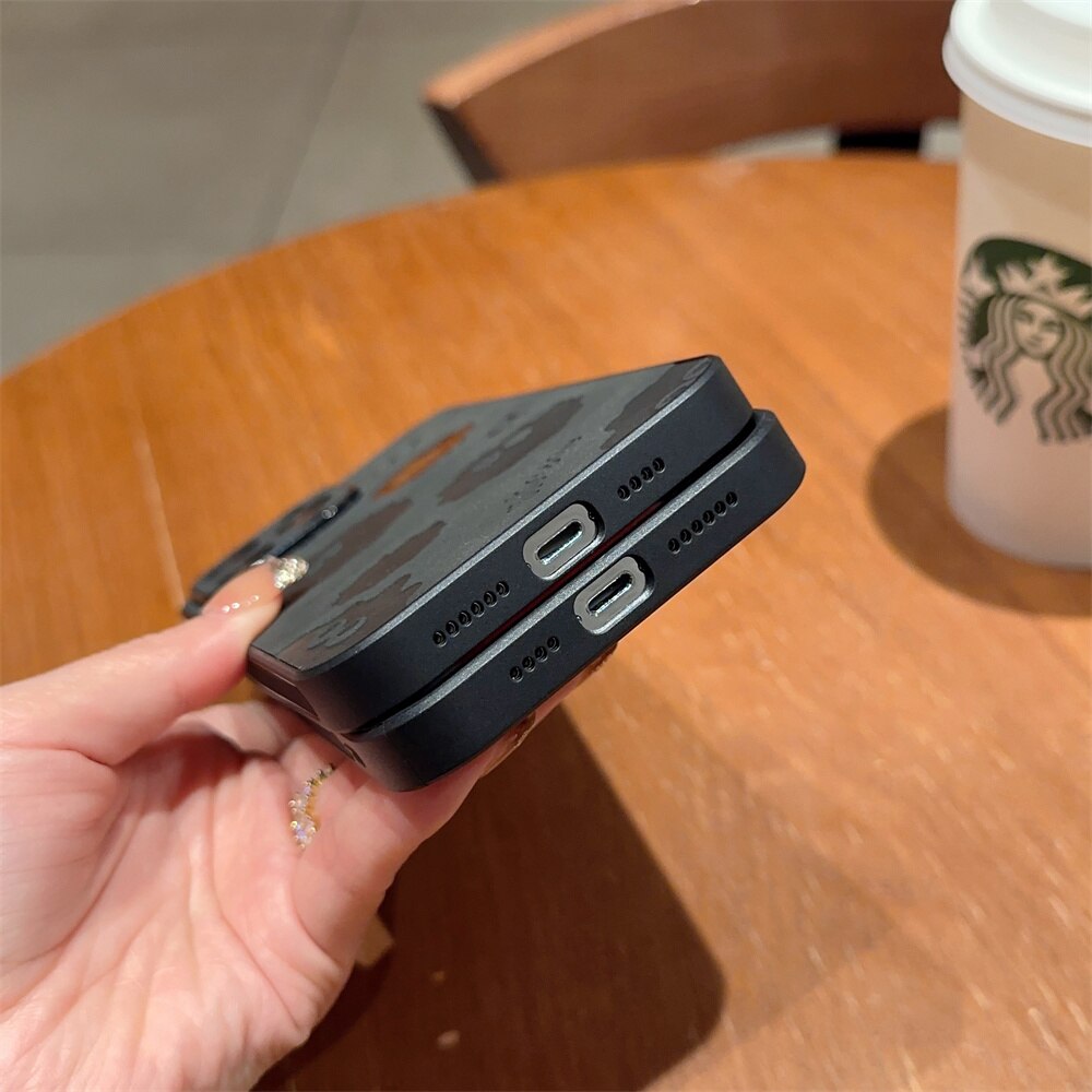 Norvo | Søt Monster Støtsikker Lær iPhone Etui