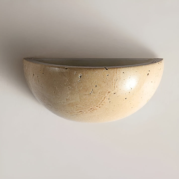 Half-Round LED Wabi-Sabi Wall Lamp - ZenGlow | Skanto