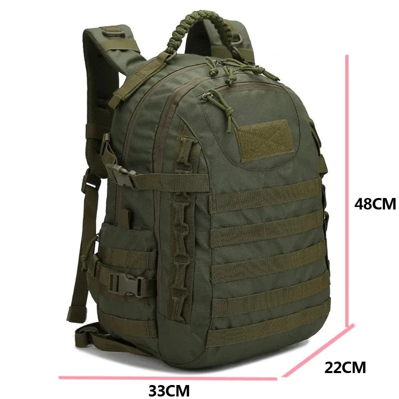 Norvo | TrekNexus 35 L Tursekk for Menn | Taktisk Tursekk 48 × 33 × 22 cm | Utendørs Camping, Fisking, Jakt & Sport med MOLLE System